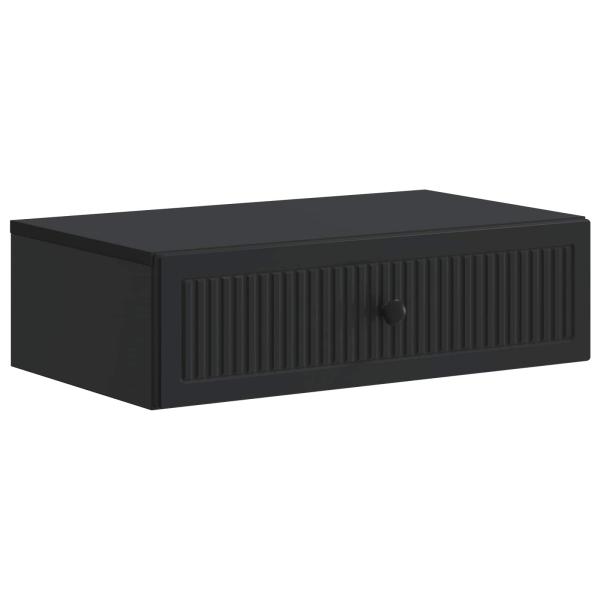 Wandmontierter Beistelltisch Schwarz 59 x 34,5 x 17 cm