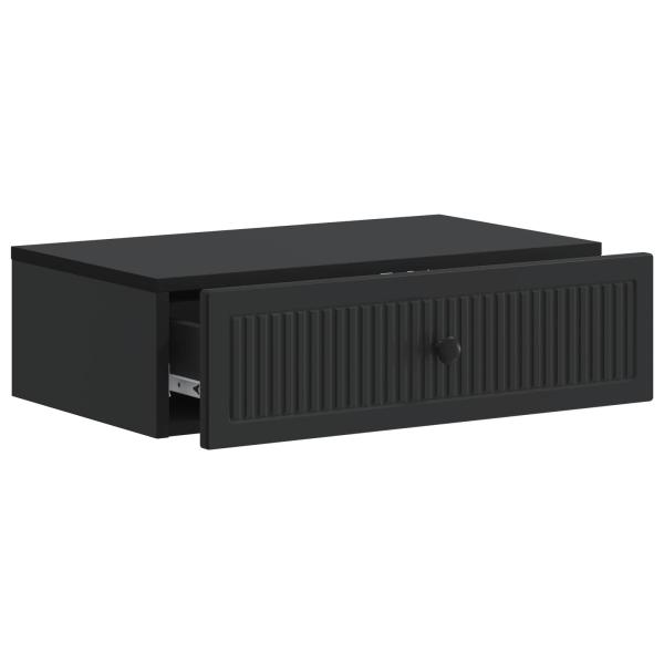 Wandmontierter Beistelltisch Schwarz 59 x 34,5 x 17 cm