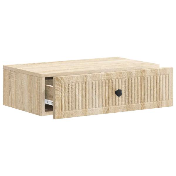 Wandmontierter Beistelltisch Sonoma-Eiche 59 x 34,5 x 17 cm