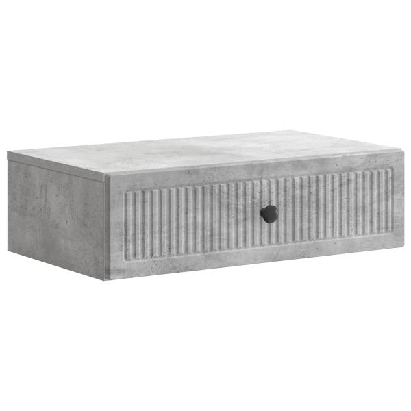 Wandmontierter Beistelltisch Betongrau 59 x 34,5 x 17 cm