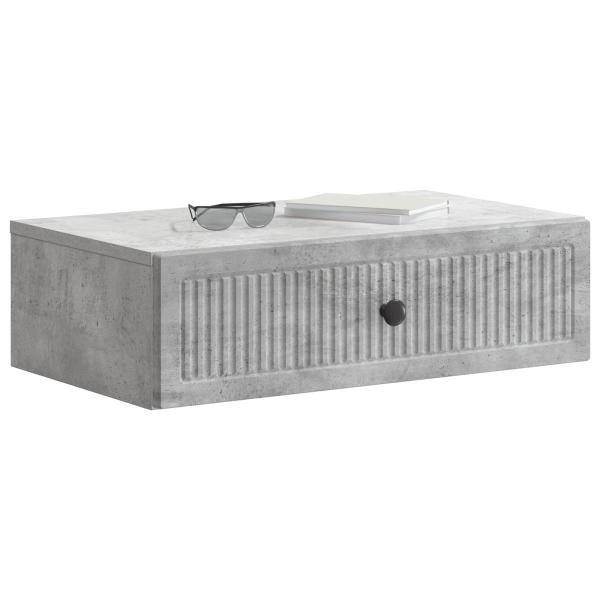 Wandmontierter Beistelltisch Betongrau 59 x 34,5 x 17 cm