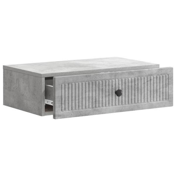 Wandmontierter Beistelltisch Betongrau 59 x 34,5 x 17 cm
