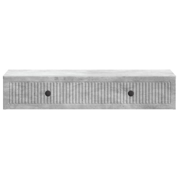 Wandmontierter Beistelltisch Betongrau 87,5 x 34,5 x 17 cm
