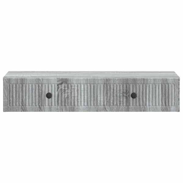 Wandmontierter Beistelltisch Graues Sonoma 87,5 x 34,5 x 17 cm