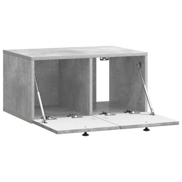 Wandmontierter TV-Schrank Betongrau 59,5 x 41 x 30 cm