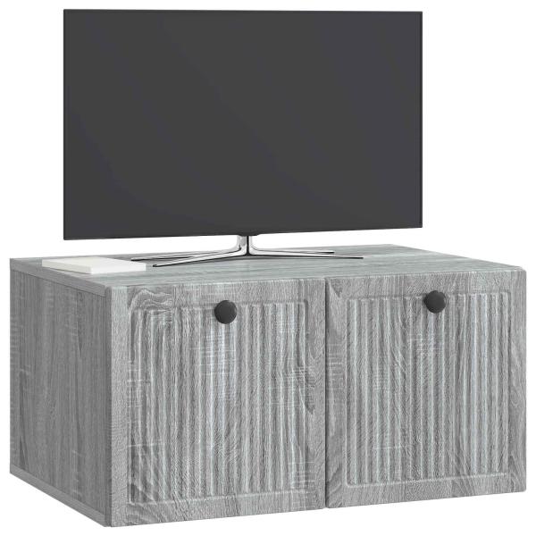 Wandmontierter TV-Schrank Graues Sonoma 59,5 x 41 x 30 cm