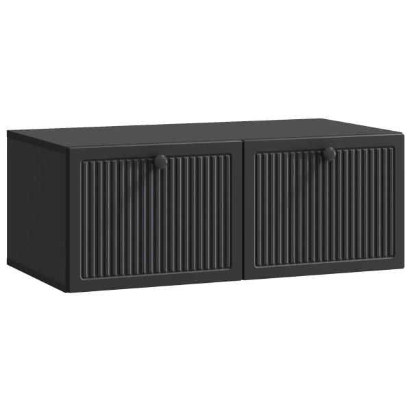 Wandmontierter TV-Schrank Schwarz 78,5 x 41 x 30 cm