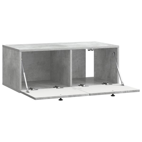 Wandmontierter TV-Schrank Betongrau 78,5 x 41 x 30 cm