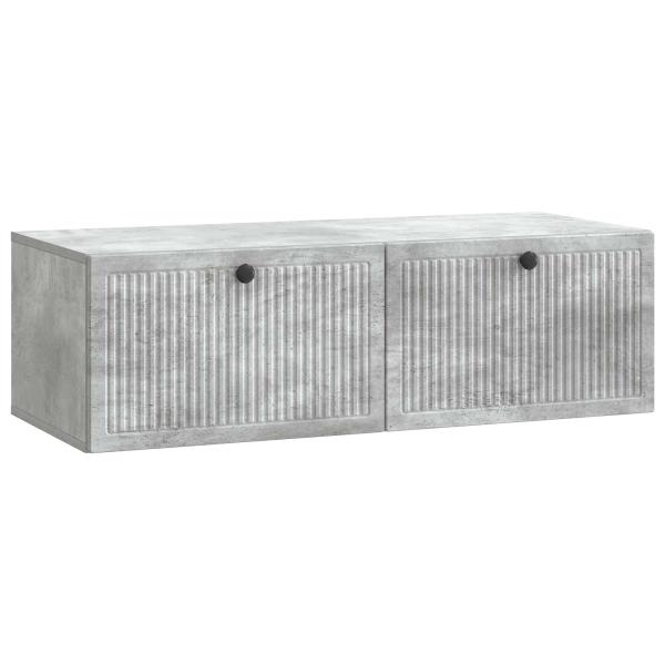Wandmontierter TV-Schrank Betongrau 98 x 41 x 30 cm