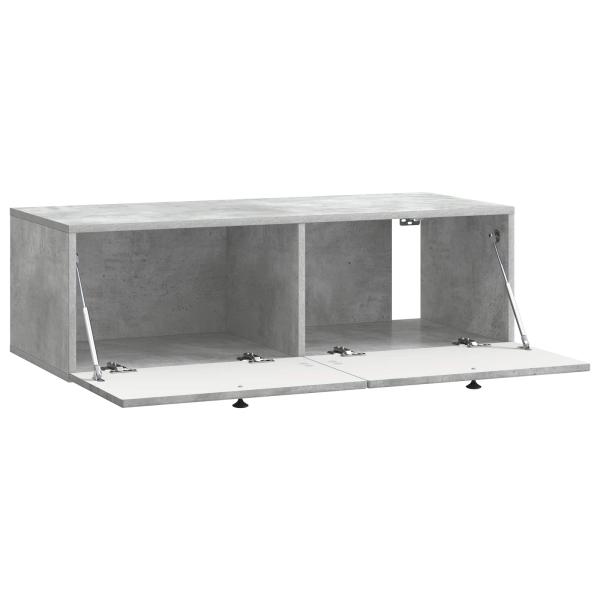 Wandmontierter TV-Schrank Betongrau 98 x 41 x 30 cm