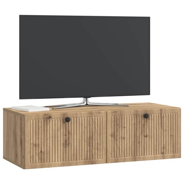 Wandmontierter TV-Schrank 98 x 41 x 30 cm Artisan-Eiche