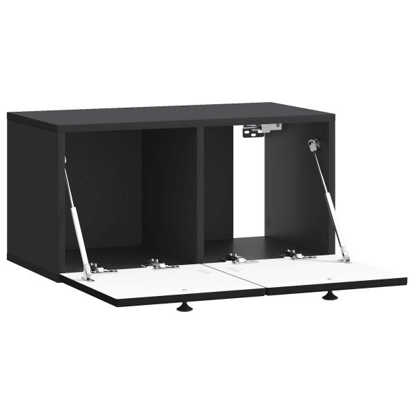 Wandmontierter TV-Schrank Schwarz 59,5 x 31 x 30 cm