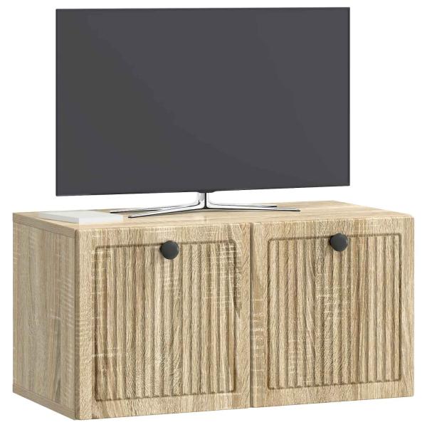 Wandmontierter TV-Schrank Sonoma-Eiche 59,5 x 31 x 30 cm