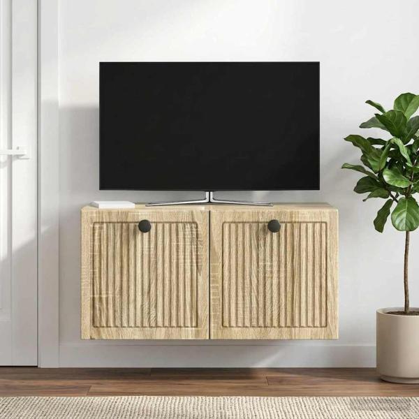 Wandmontierter TV-Schrank Sonoma-Eiche 59,5 x 31 x 30 cm