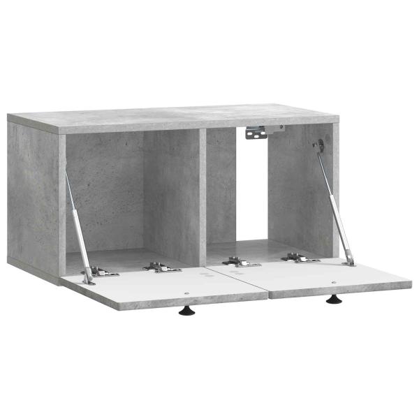 Wandmontierter TV-Schrank Betongrau 59,5 x 31 x 30 cm