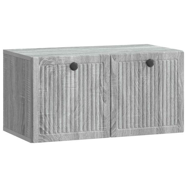 Wandmontierter TV-Schrank Graues Sonoma 59,5 x 31 x 30 cm