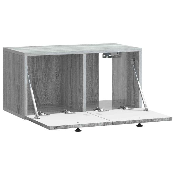 Wandmontierter TV-Schrank Graues Sonoma 59,5 x 31 x 30 cm