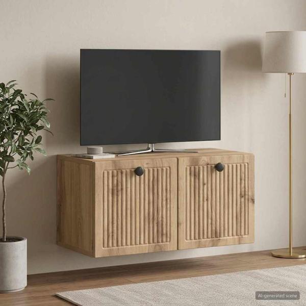 Wandmontierter TV-Schrank 59,5 x 31 x 30 cm Artisan-Eiche