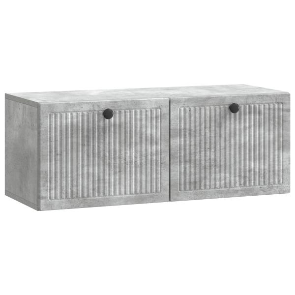 Wandmontierter TV-Schrank Betongrau 78,5 x 31 x 30 cm