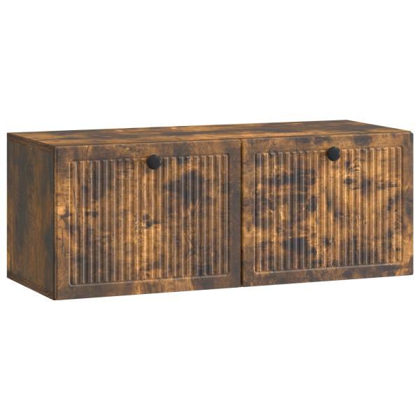 Wandmontierter TV-Schrank Geräucherte Eiche 78,5 x 31 x 30 cm