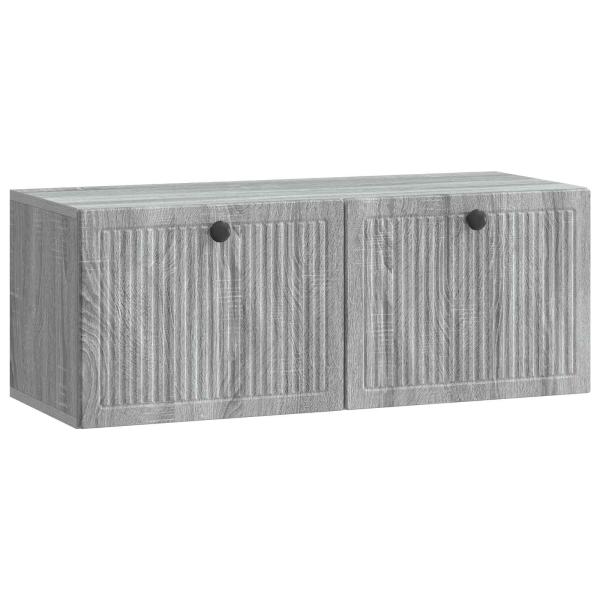 Wandmontierter TV-Schrank Graues Sonoma 78,5 x 31 x 30 cm
