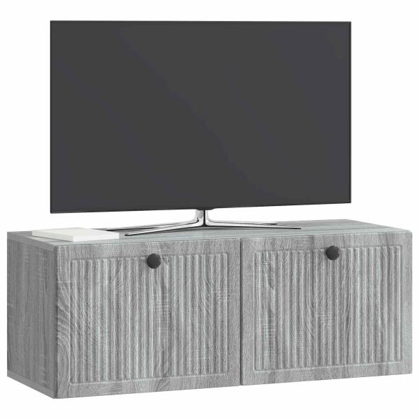 Wandmontierter TV-Schrank Graues Sonoma 78,5 x 31 x 30 cm