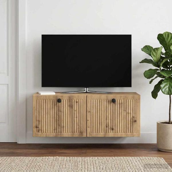 Wandmontierter TV-Schrank 78,5 x 31 x 30 cm Artisan-Eiche