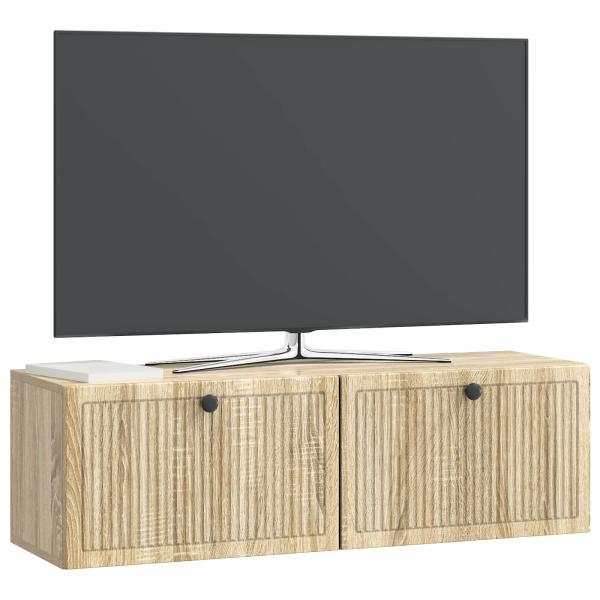 Wandmontierter TV-Schrank Sonoma-Eiche 98 x 31 x 30 cm