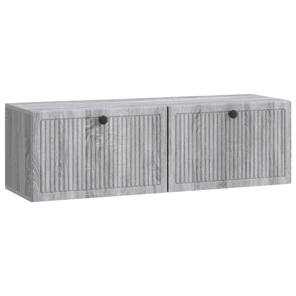 Wandmontierter TV-Schrank Graues Sonoma 98 x 31 x 30 cm