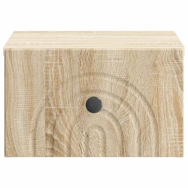 Wandmontierter Nachttisch Sonoma-Eiche 33 x 34,5 x 20 cm