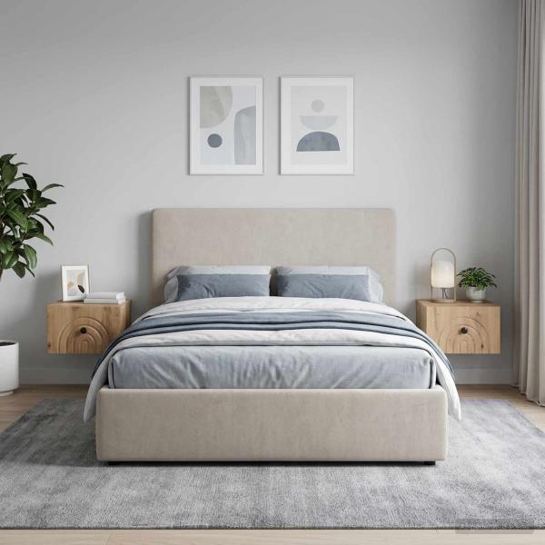 ARDEBO.de - Wandmontierter Nachttisch 2 stk. Artisan-Eiche