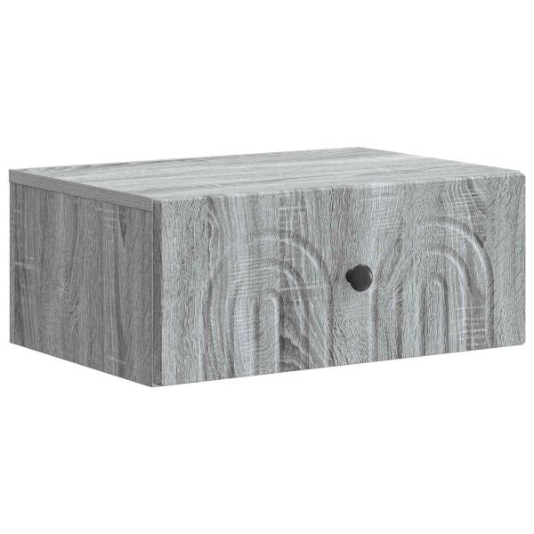 Wandmontierter Nachttisch Sonoma-Grau 49 x 34,5 x 20 cm