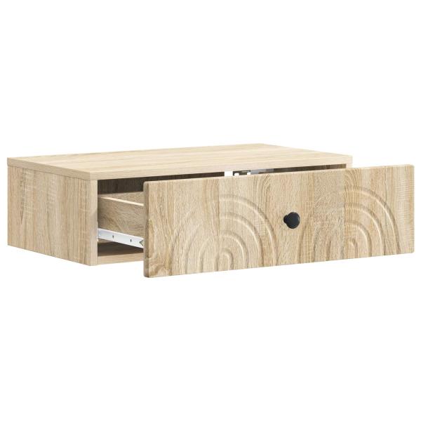 Wandmontierter Beistelltisch 59 x 34,5 x 17 cm Holzwerkstoff