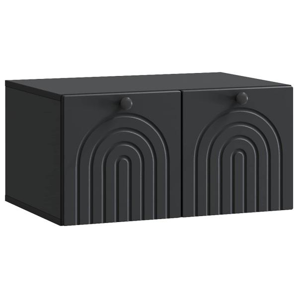 Wandmontierter TV-Schrank Schwarz 59,5 x 41 x 30 cm