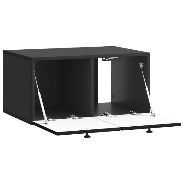 Wandmontierter TV-Schrank Schwarz 59,5 x 41 x 30 cm