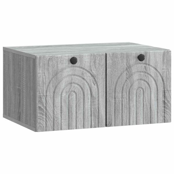 Wandmontierter TV-Schrank Graues Sonoma 59,5 x 41 x 30 cm