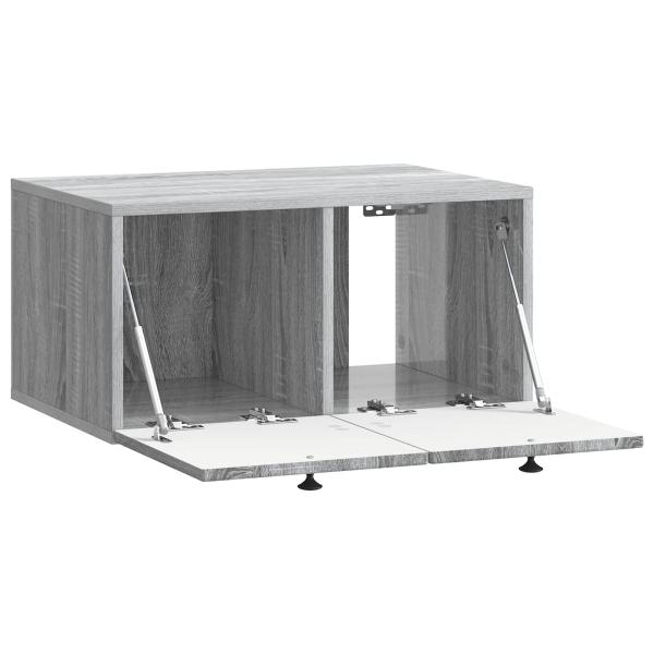 Wandmontierter TV-Schrank Graues Sonoma 59,5 x 41 x 30 cm