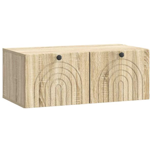 Wandmontierter TV-Schrank Sonoma-Eiche 78,5 x 41 x 30 cm