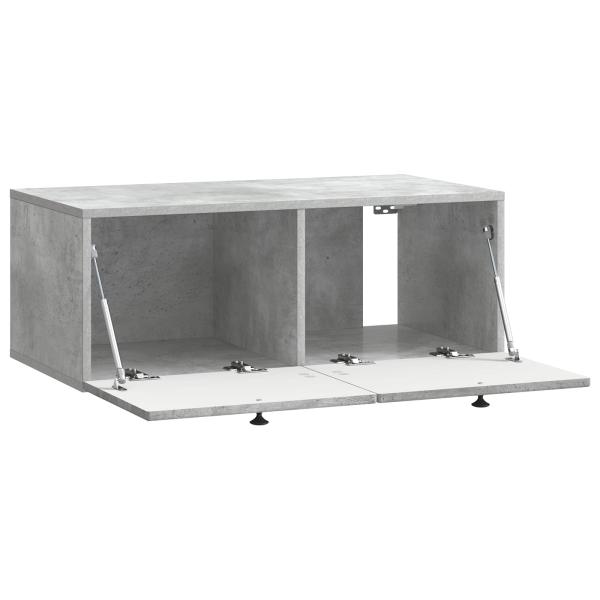 Wandmontierter TV-Schrank Betongrau 78,5 x 41 x 30 cm
