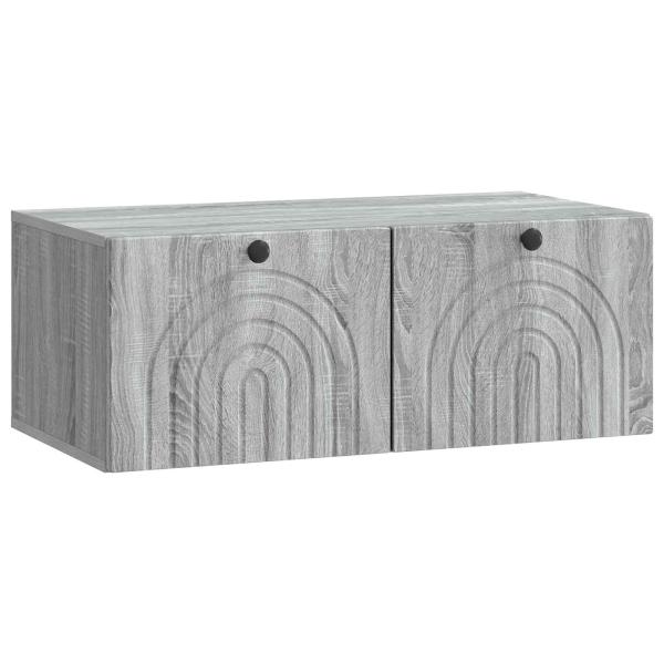 Wandmontierter TV-Schrank Graues Sonoma 78,5 x 41 x 30 cm