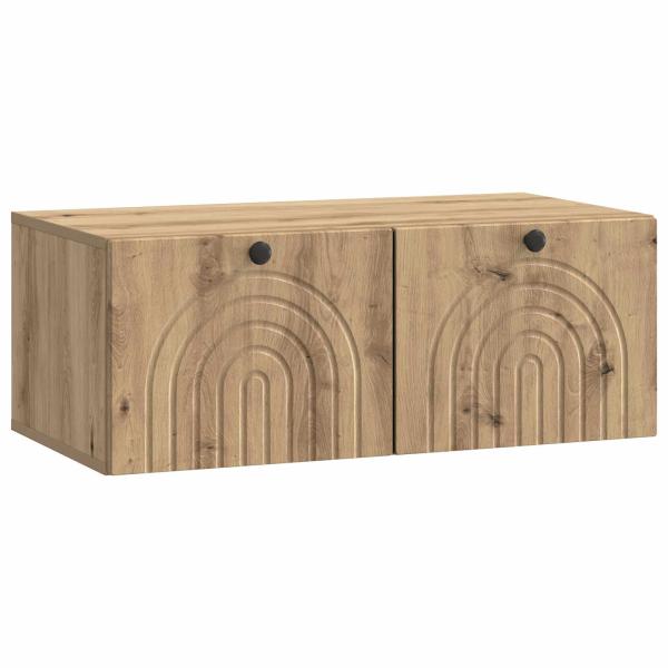 Wandmontierter TV-Schrank 78,5 x 41 x 30 cm Artisan-Eiche