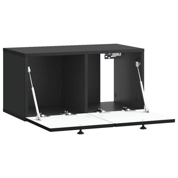 Wandmontierter TV-Schrank Schwarz 59,5 x 31 x 30 cm