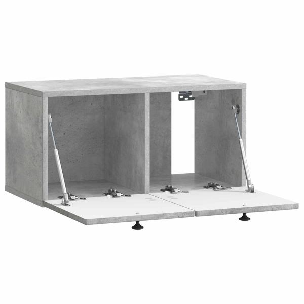 Wandmontierter TV-Schrank Betongrau 59,5 x 31 x 30 cm