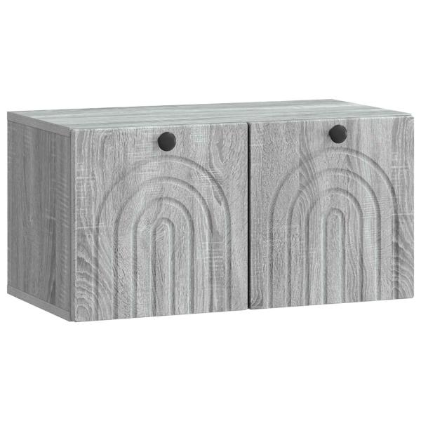 Wandmontierter TV-Schrank Graues Sonoma 59,5 x 31 x 30 cm
