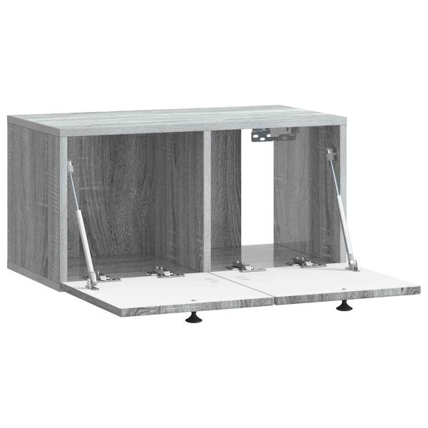 Wandmontierter TV-Schrank Graues Sonoma 59,5 x 31 x 30 cm