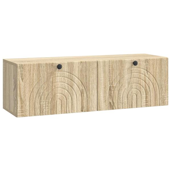 Wandmontierter TV-Schrank Sonoma-Eiche 98 x 31 x 30 cm