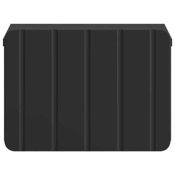 Wandmontierter Nachttisch Schwarz 33 x 34,5 x 24 cm
