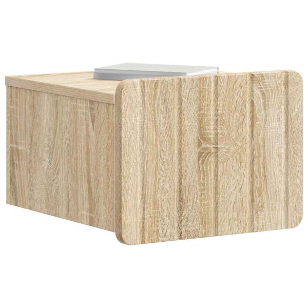 Wandmontierter Nachttisch Sonoma-Eiche 33 x 34,5 x 24 cm