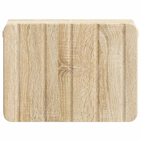Wandmontierter Nachttisch Sonoma-Eiche 33 x 34,5 x 24 cm