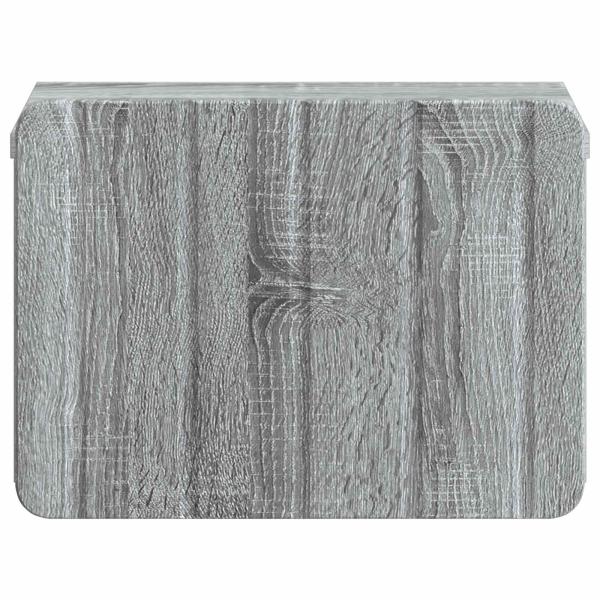Wandmontierter Nachttisch Graues Sonoma 33 x 34,5 x 24 cm